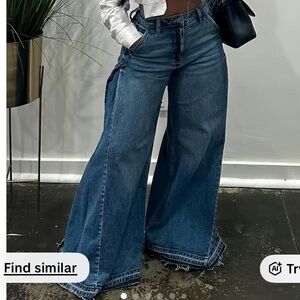 Palazzo wide leg jeans